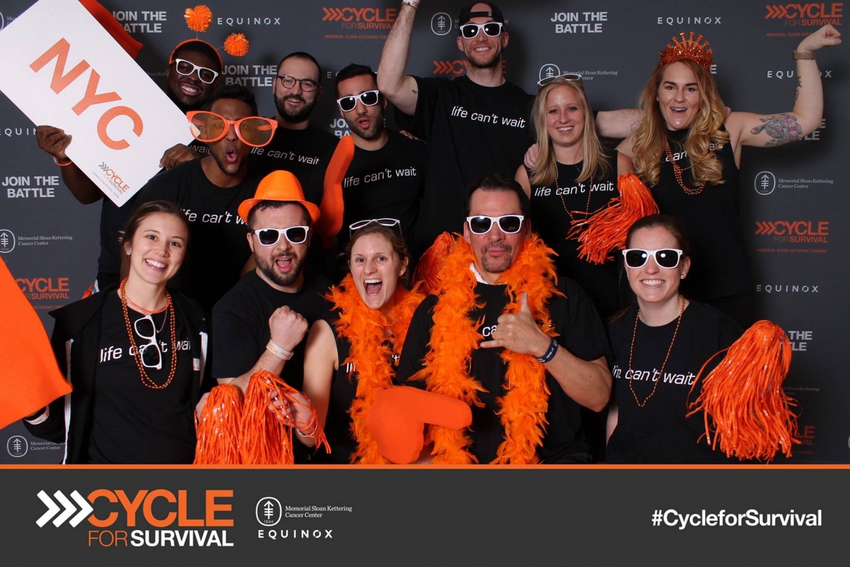 NYC Physical Therapists have a fun time raising money for cancer research at NYC's Cycle for Survival