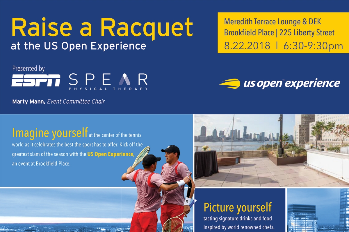 SPEAR provided a free PT clinic to 25 young under-resourced tennis players at the 2018 US Open Experience