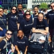 A dozen of SPEAR's Physical Therapists pose after walking across NYC's Brooklyn Bridge to raise funds for Arthritis research