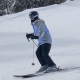 Amanda Kalan skiing